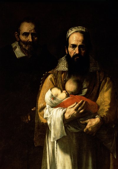 The Bearded Woman Breastfeeding (detail) by Jusepe de Ribera